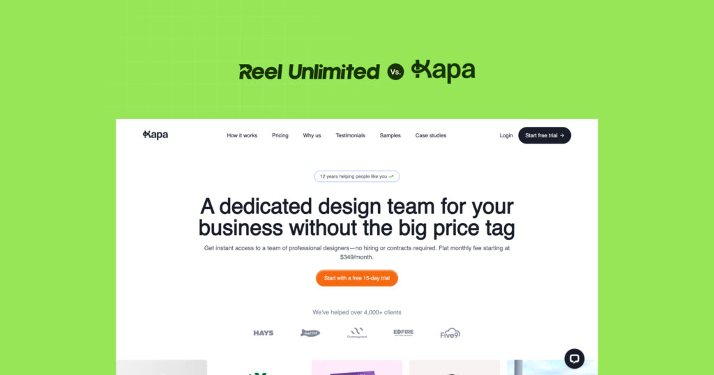 Unlimited Graphic Design and Websites Reel Unlimited